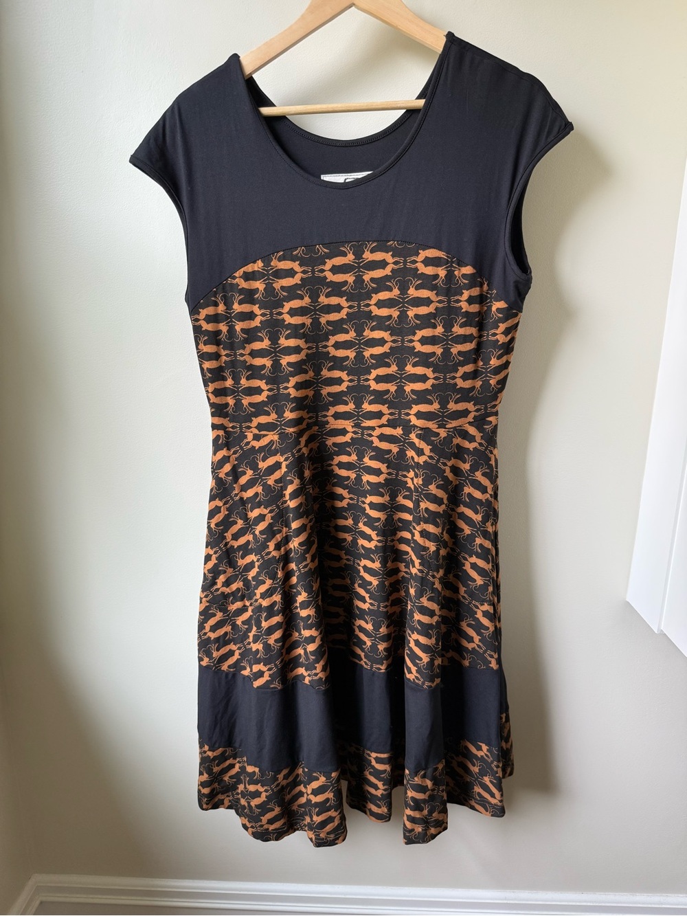 EFFIES HEART Jackalope Rabbit Dress Retro Quirky Whimsical Novelty Whimsy XL